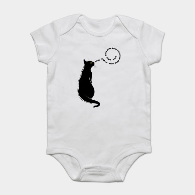 Talking Cat Baby Bodysuit by DickinsonDesign